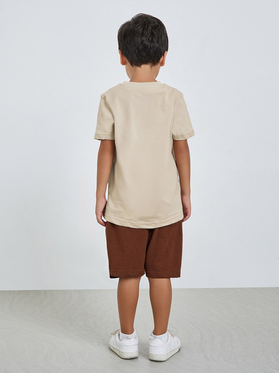 Boys Graphic Print Short Sleeve Cotton T-Shirt