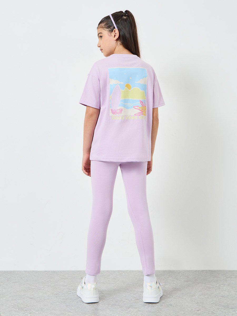 Teen Girls Graphic T-Shirt and Leggings Set