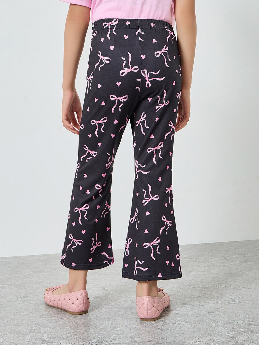 Pack of 2 - Girls Printed Crop Leggings