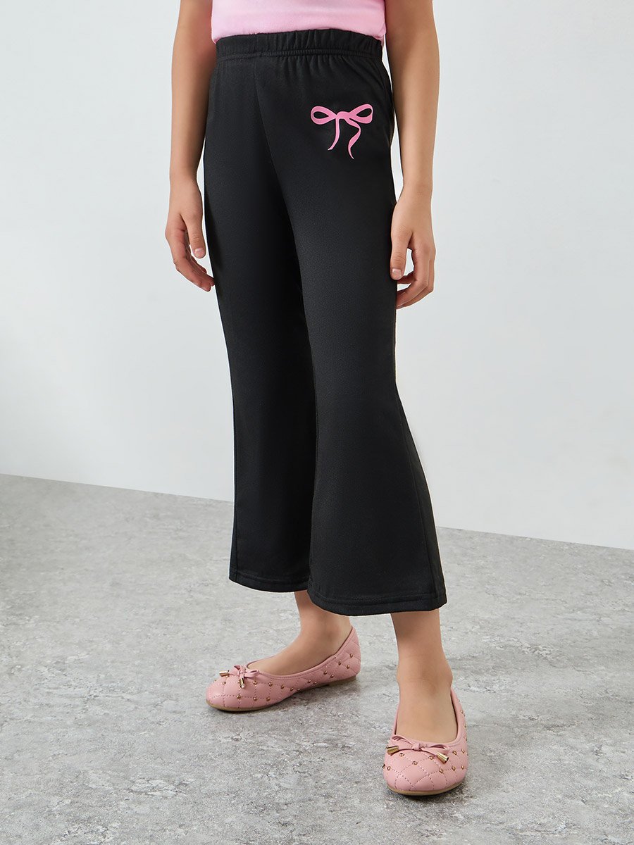 Pack of 2 - Girls Printed Crop Leggings