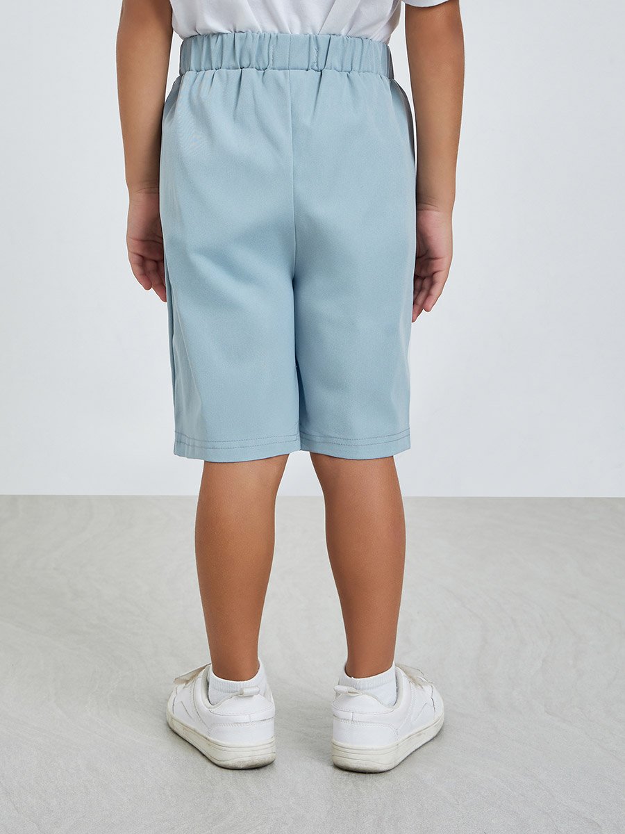Pack of 2 - Boys Solid Knee-Length Shorts