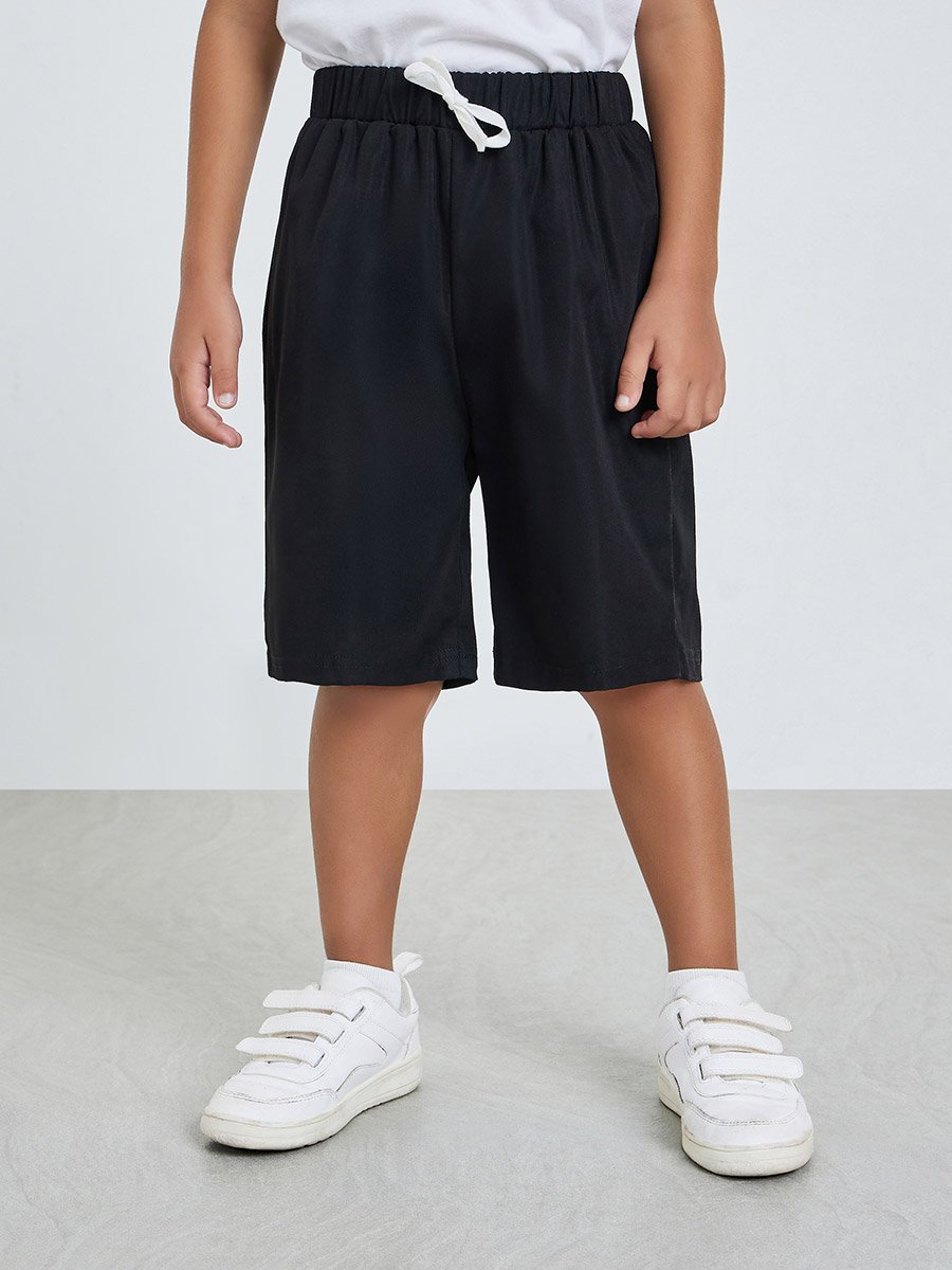 Pack of 2 - Boys Solid Knee-Length Shorts