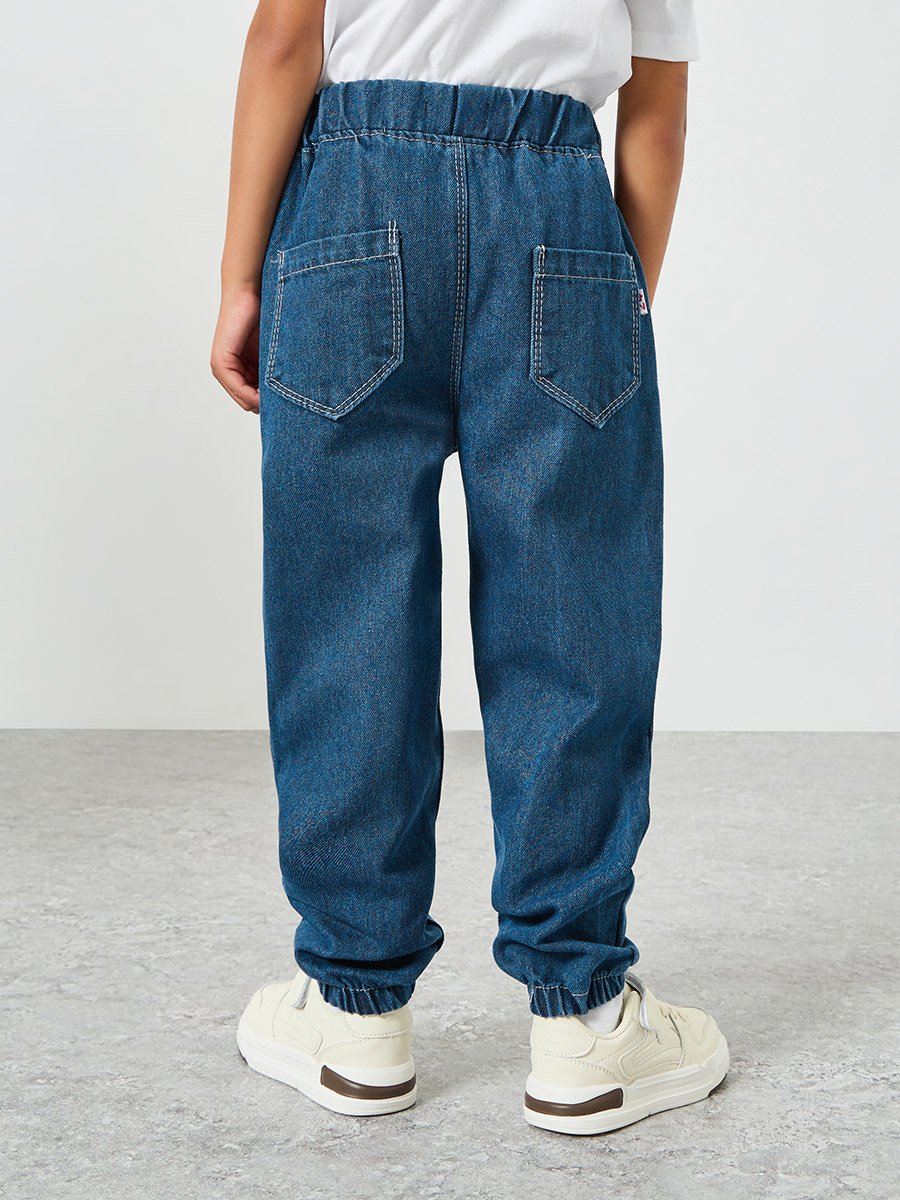 Boys Cotton Pull-On Jeans