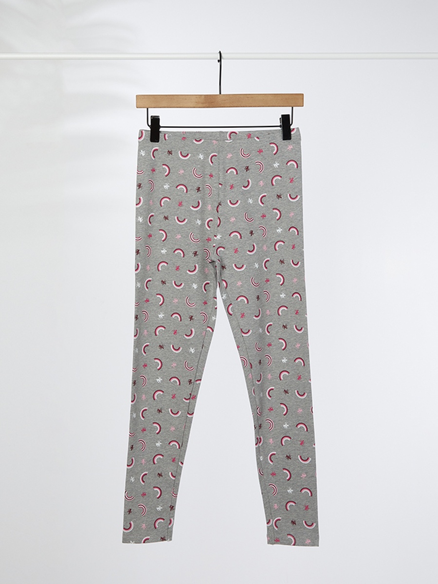 Girls All Over Logo Print Leggings