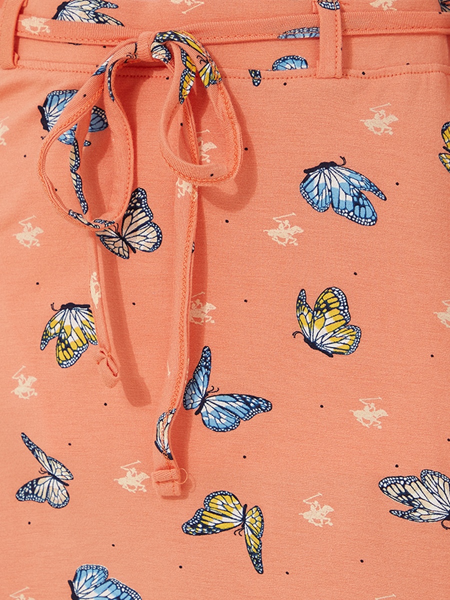Teens Butterfly Print Knit Skirt