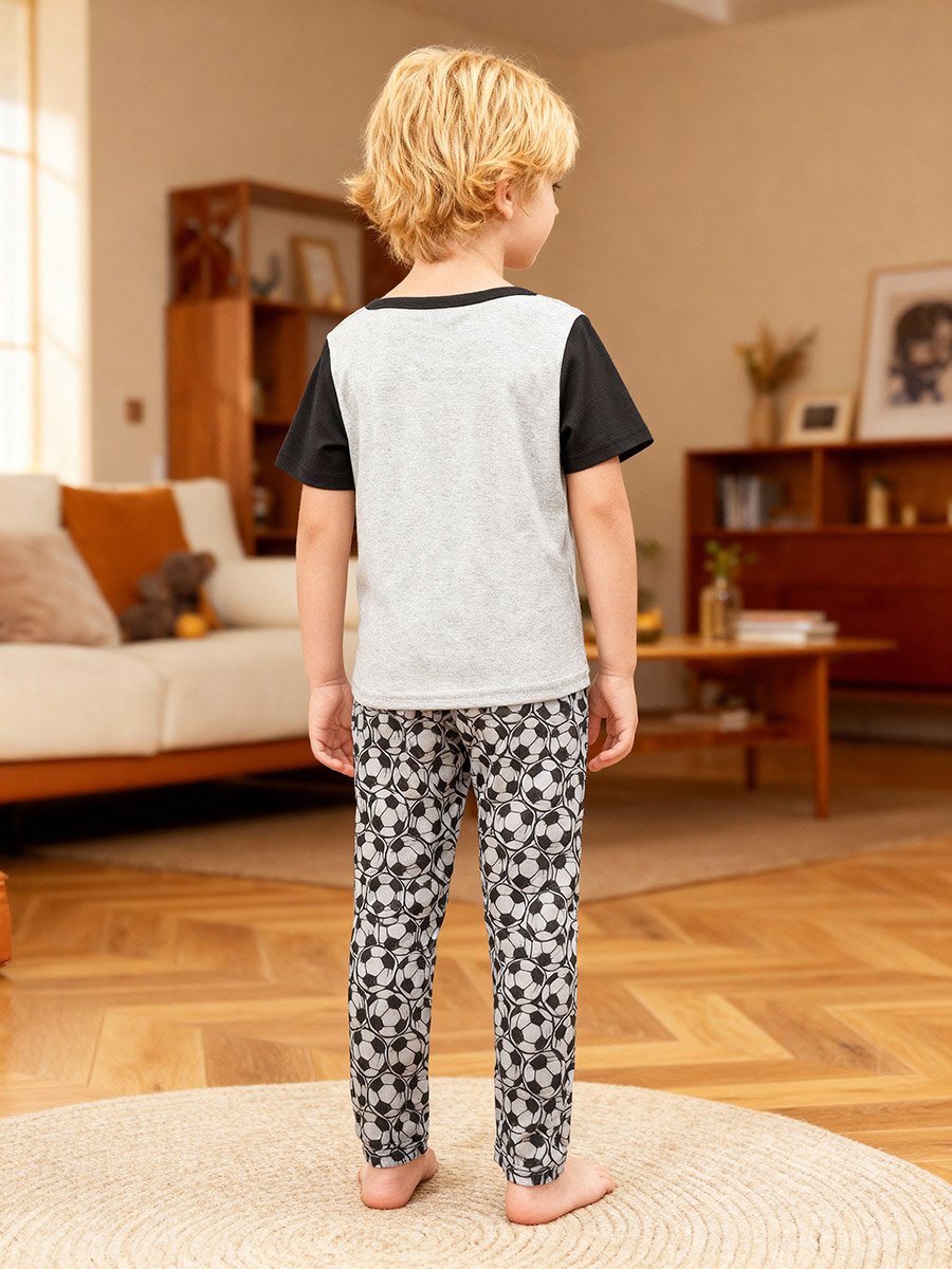 Boys Graphic Print T-Shirt and Pyjama Set