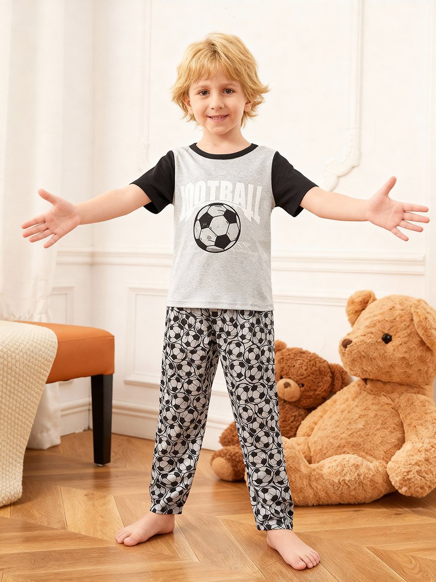 Boys Graphic Print T-Shirt and Pyjama Set