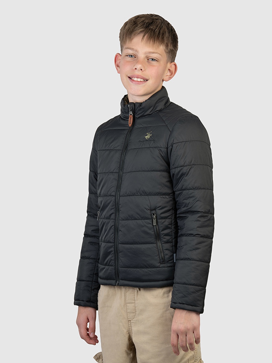 Boys Zip-Through Puffer Jacket