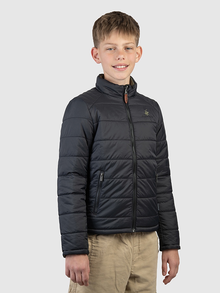 Boys Zip-Through Puffer Jacket