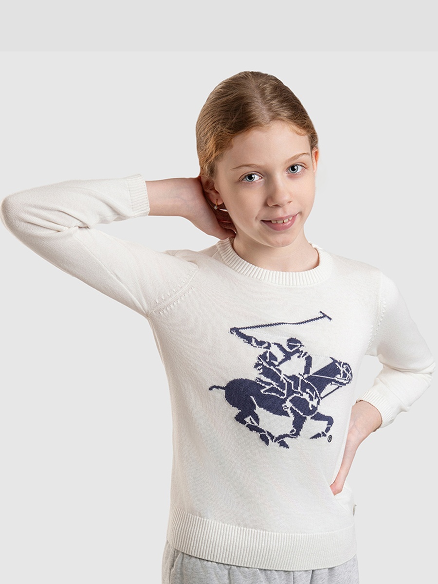 Girls Logo Detail Knitted Sweater
