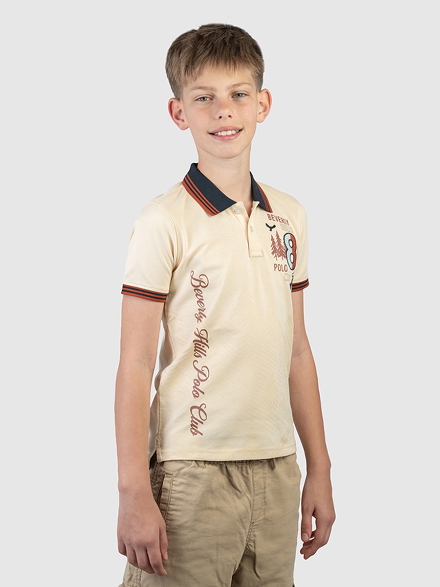 Boys Logo Detail Polo T-Shirt