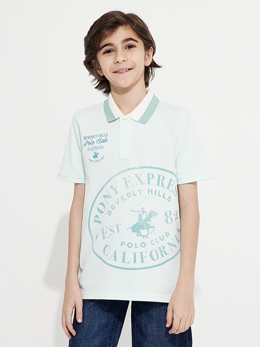 Boys Logo Graphic Polo T-Shirt