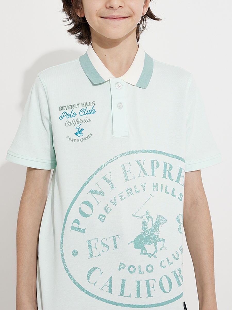 Boys Logo Graphic Polo T-Shirt