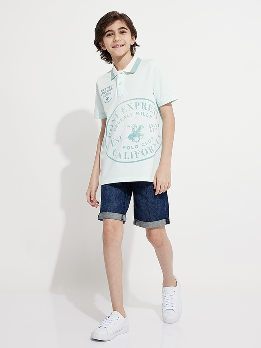 Boys Logo Graphic Polo T-Shirt