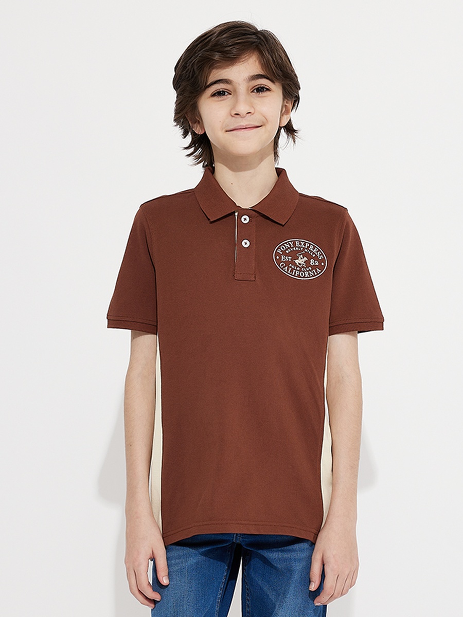 Boys Logo Detail Polo T-Shirt