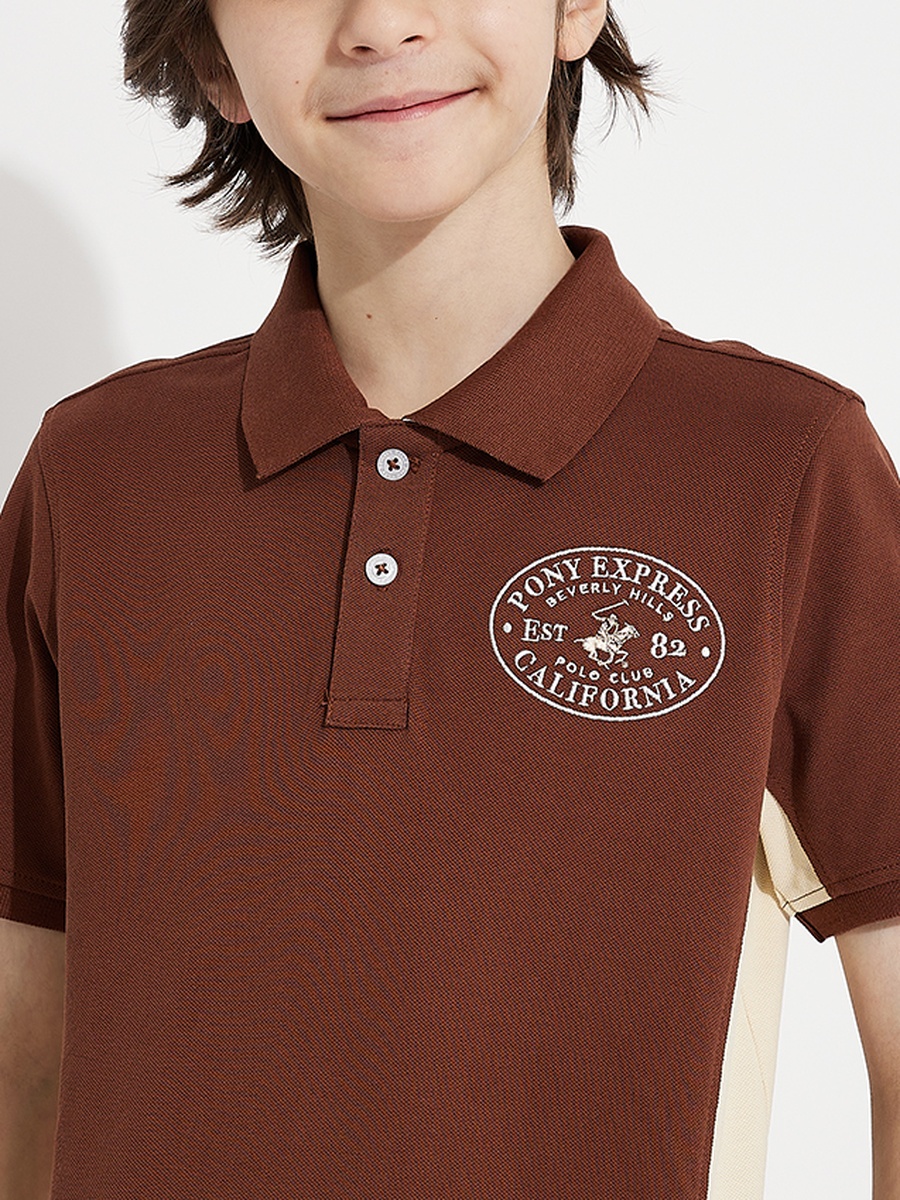 Boys Logo Detail Polo T-Shirt
