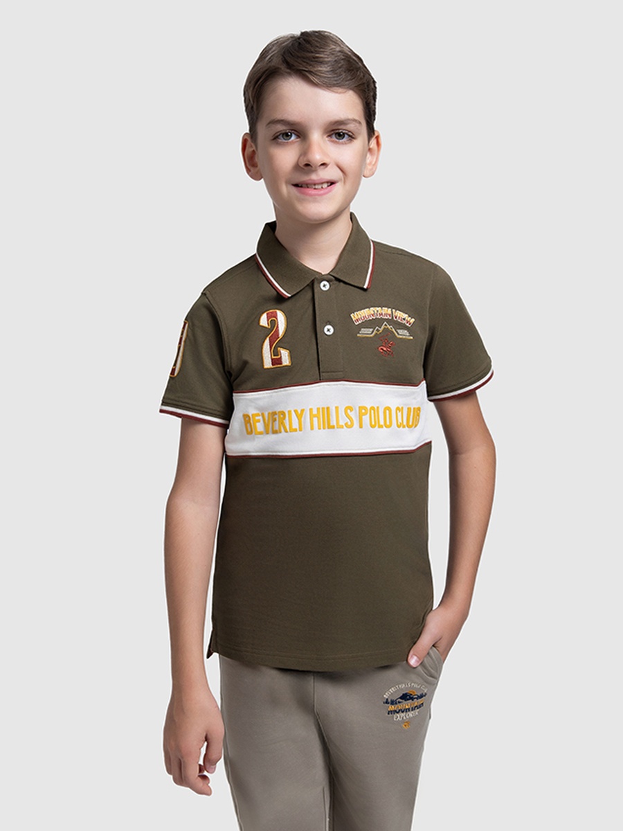 Boys Embroidered Polo T-Shirt