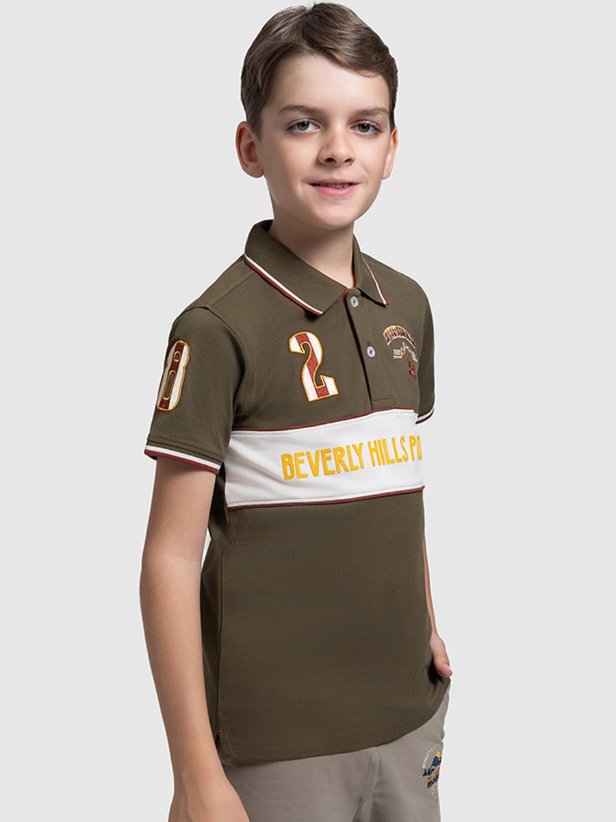 Boys Embroidered Polo T-Shirt
