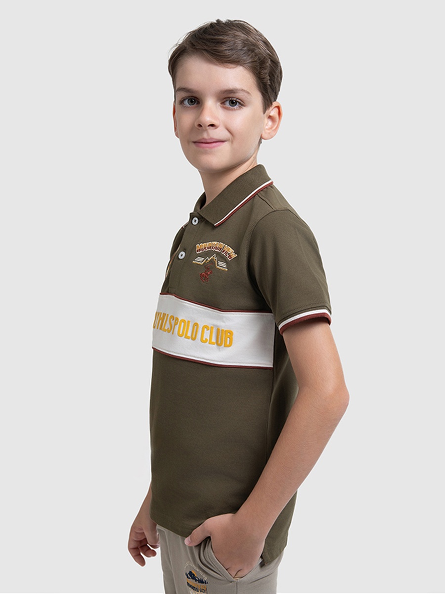 Boys Embroidered Polo T-Shirt