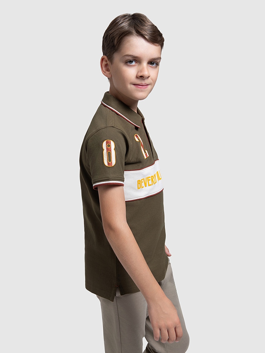 Boys Embroidered Polo T-Shirt