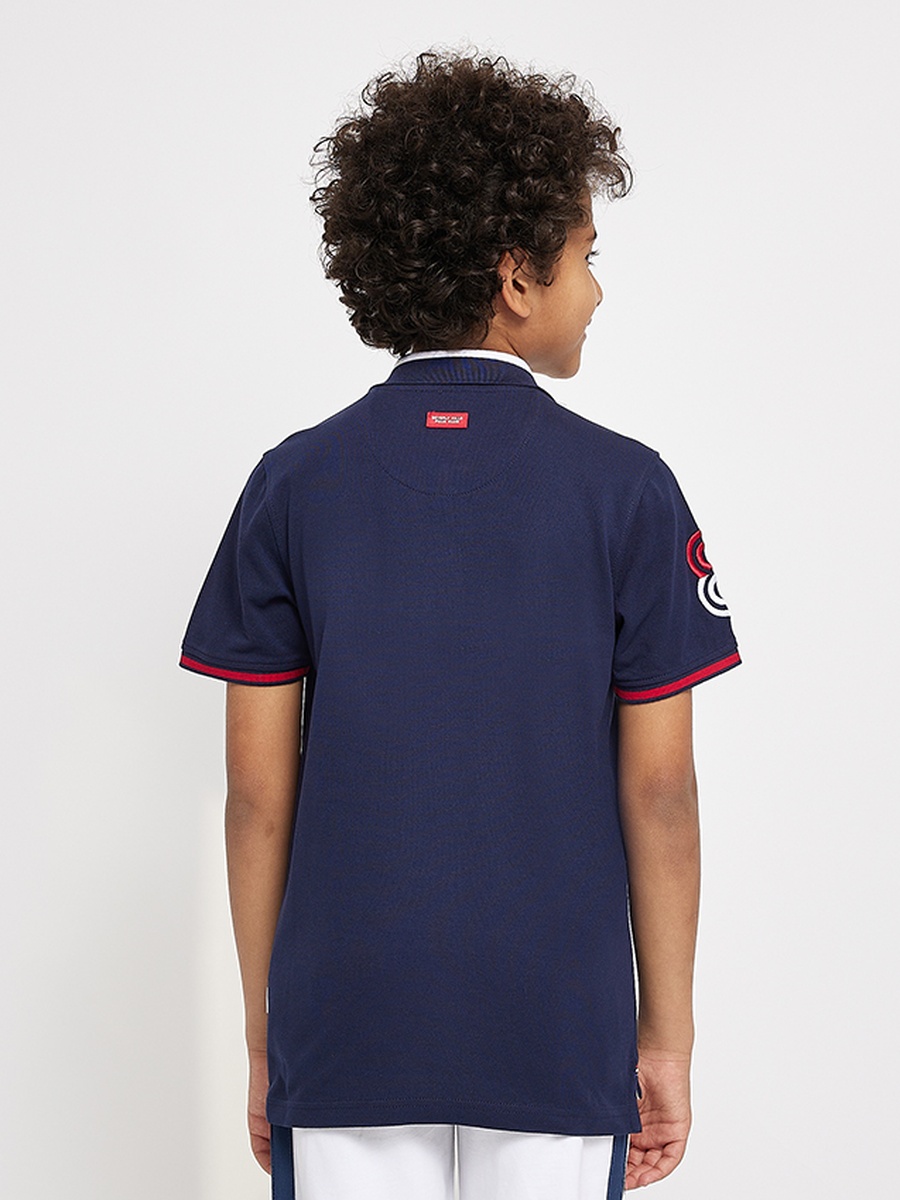 Boys Regular Fit Logo Detail Polo T-Shirt