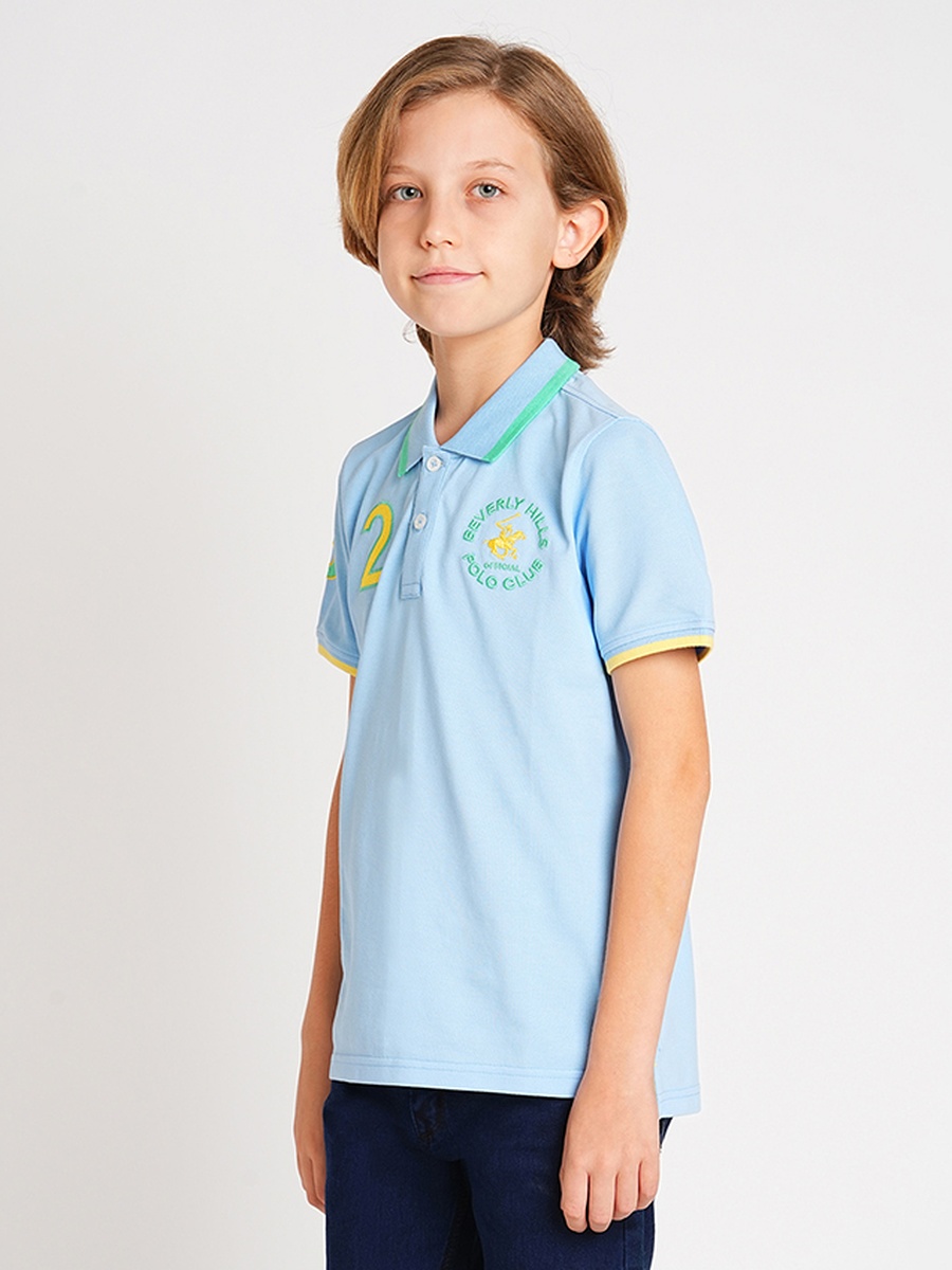 Boys Regular Fit Logo Detail Polo T-Shirt