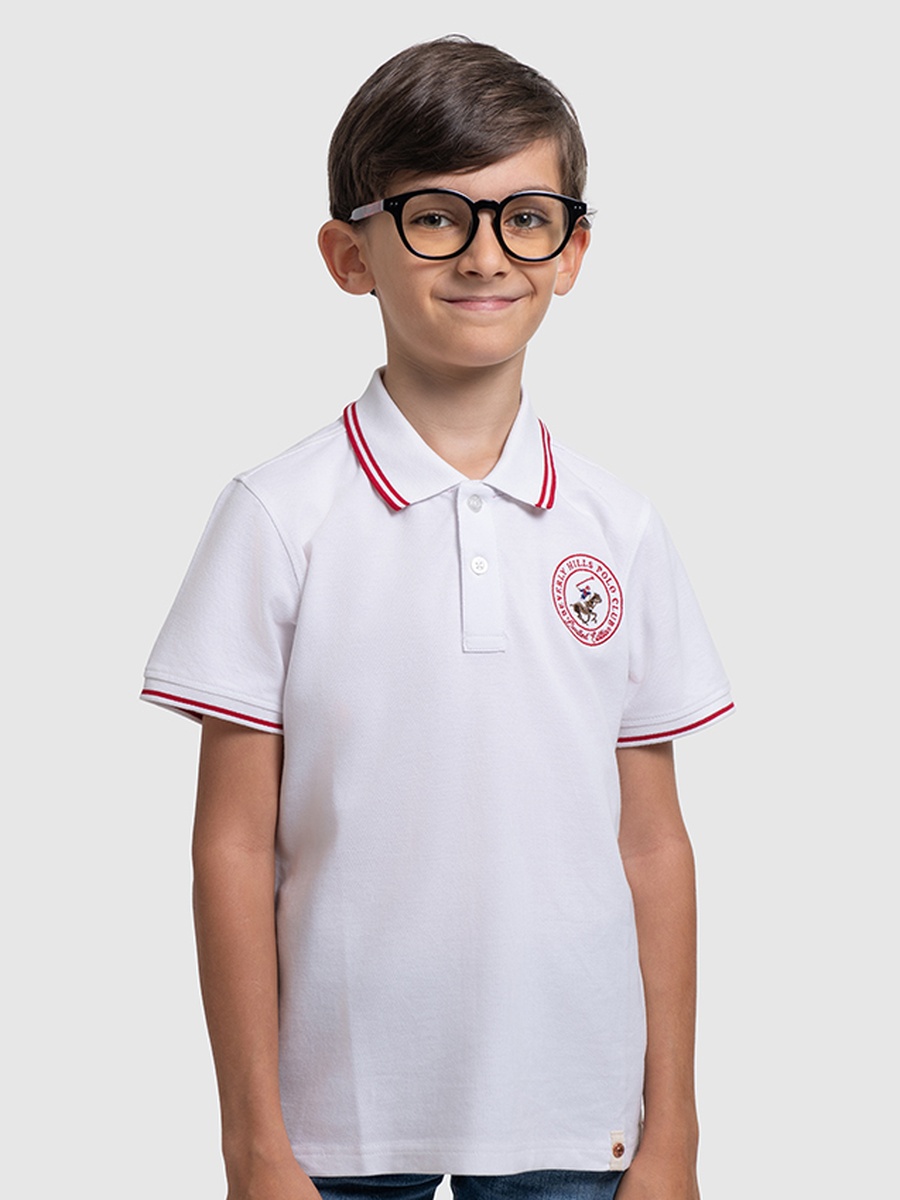 Boys Logo Detail Polo T-Shirt