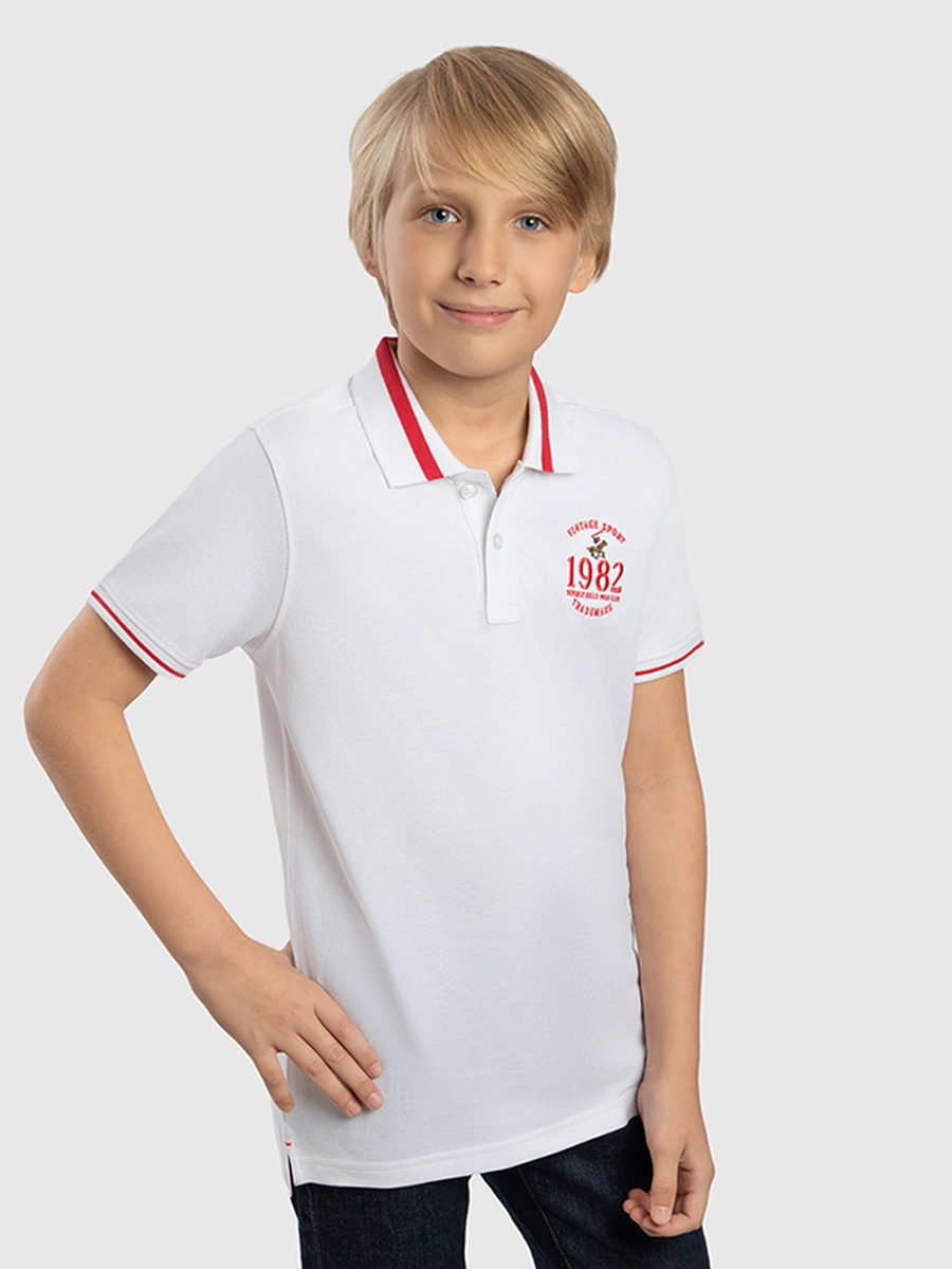 Boys Logo Detail Polo T-Shirt