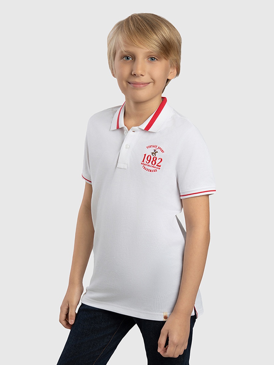 Boys Logo Detail Polo T-Shirt