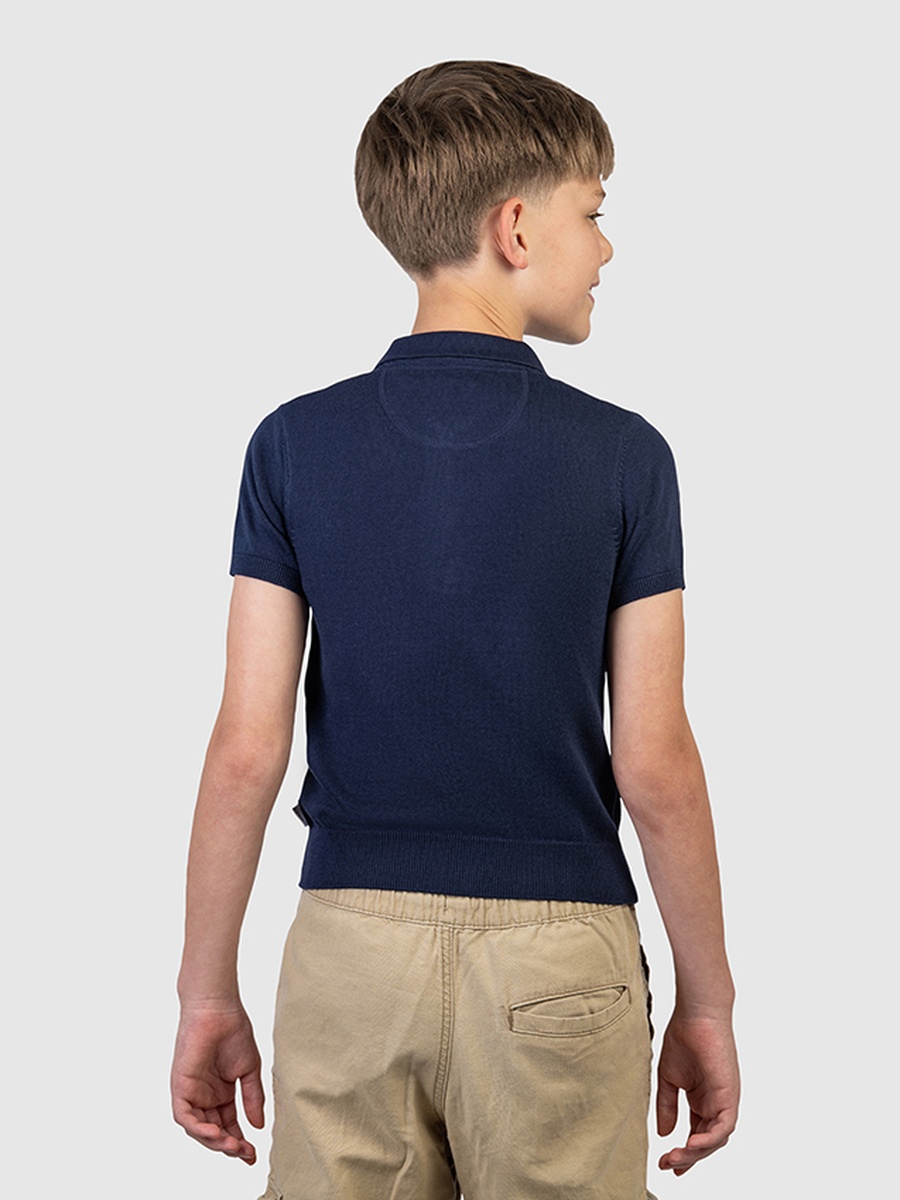 Boys Regular Fit Solid Polo T-Shirt