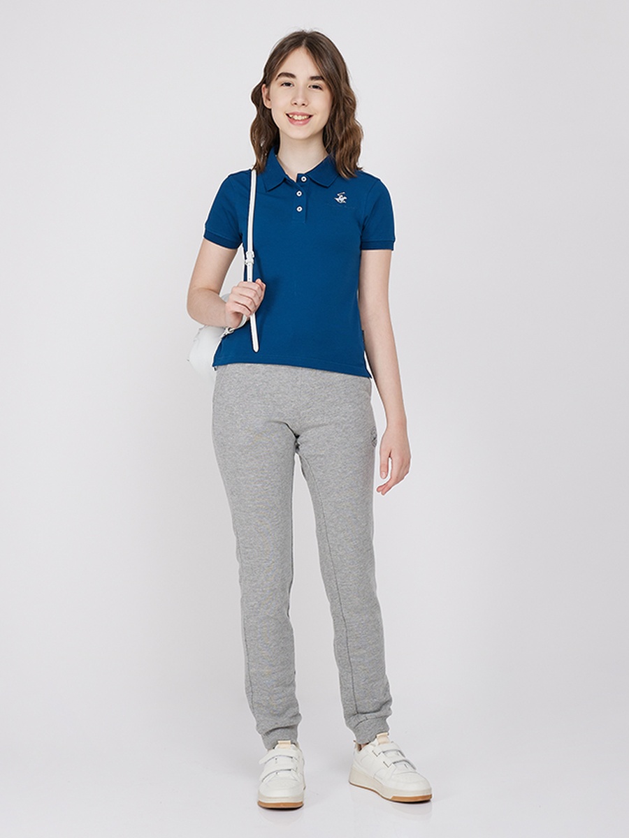 Girls Slim Fit Polo T-Shirt