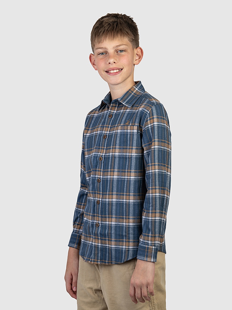 Boys Checkered Long Sleeve Shirt