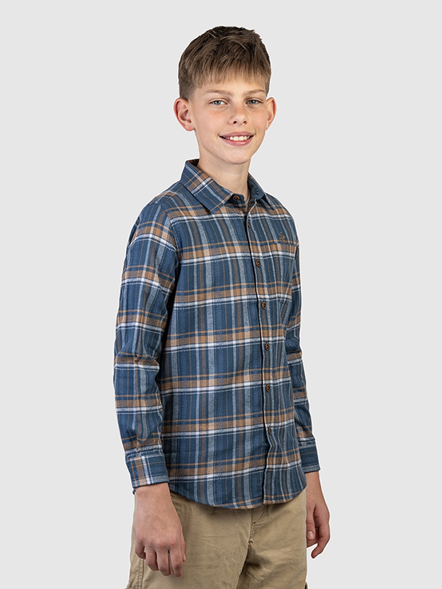 Boys Checkered Long Sleeve Shirt