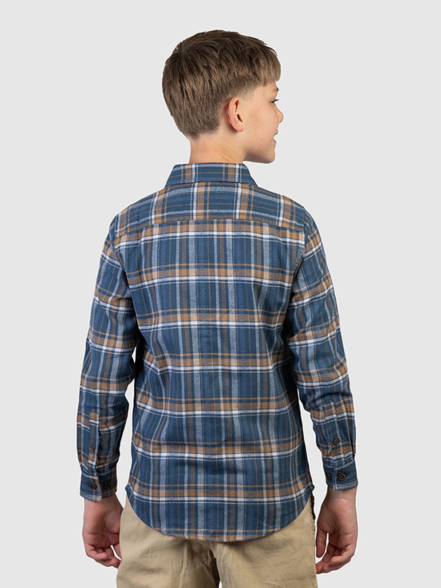 Boys Checkered Long Sleeve Shirt