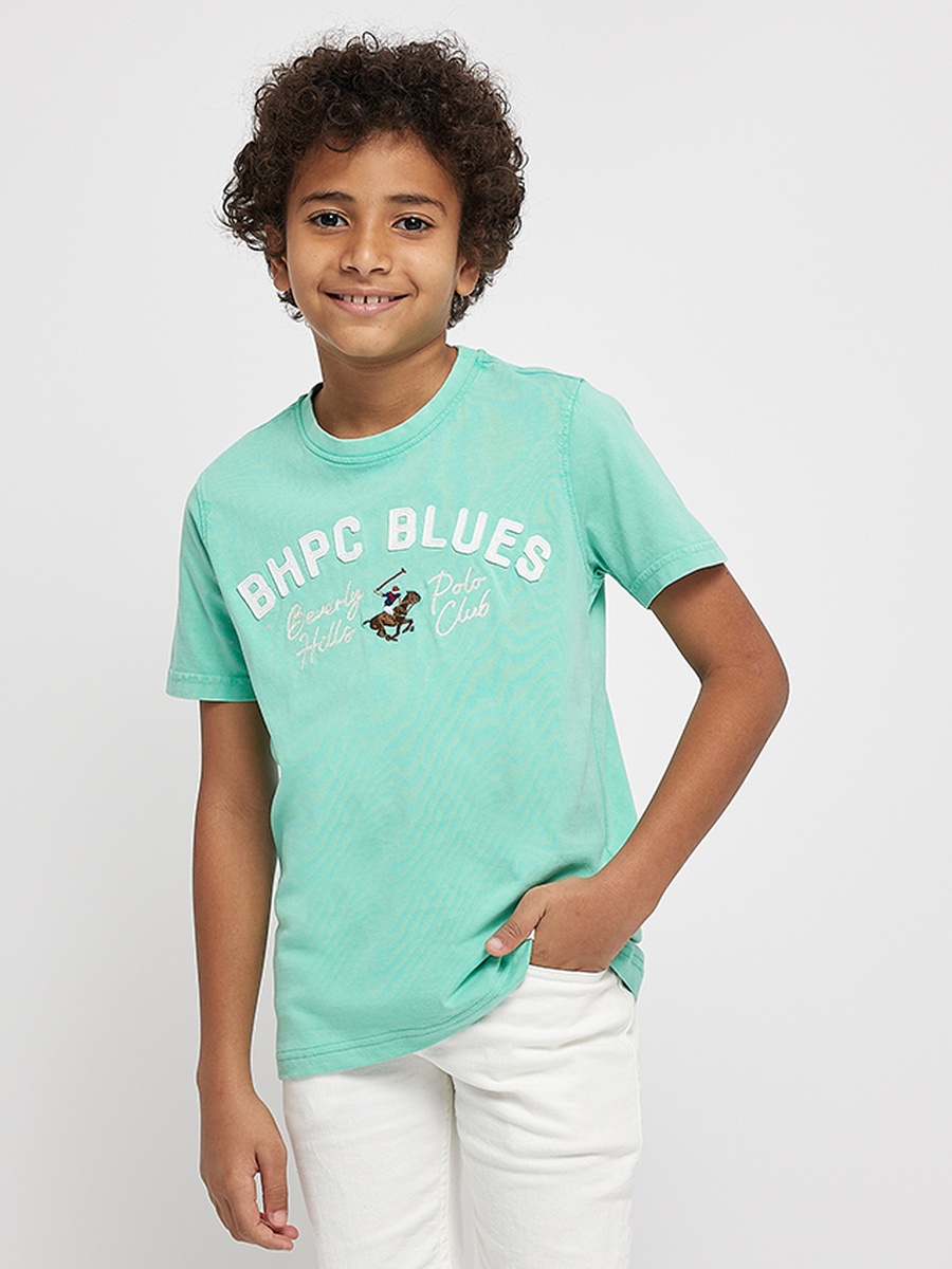 Boys Regular Fit Applique Detail T-Shirt