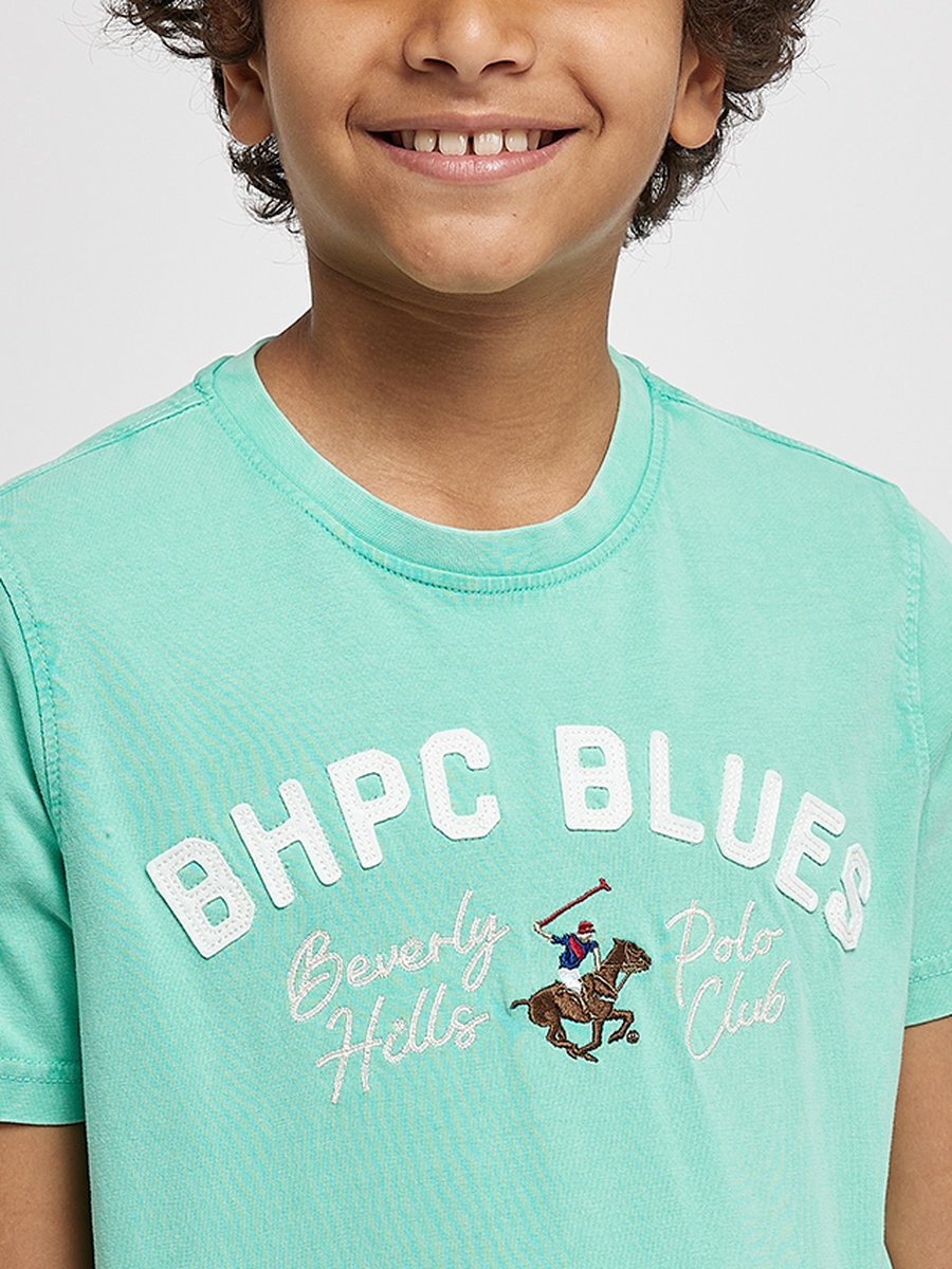 Boys Regular Fit Applique Detail T-Shirt