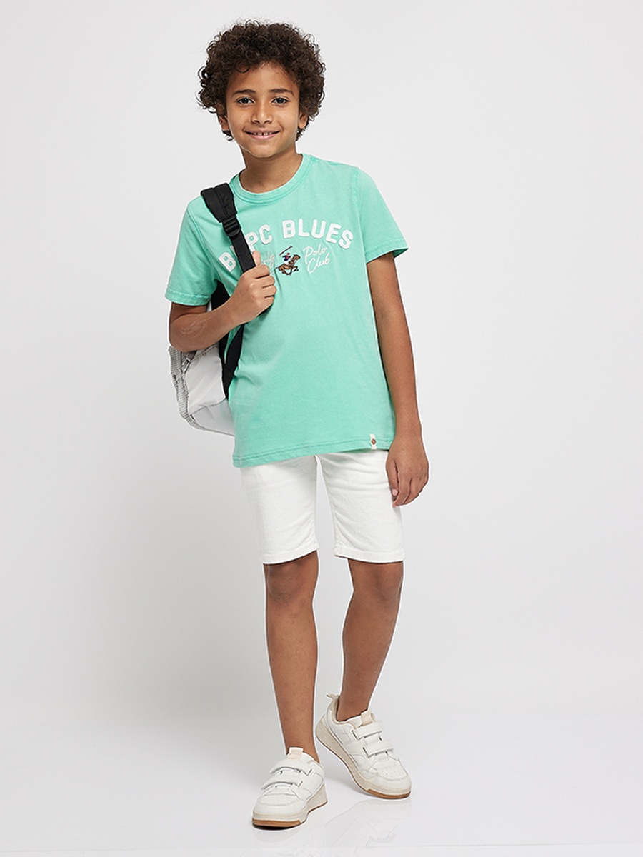 Boys Regular Fit Applique Detail T-Shirt