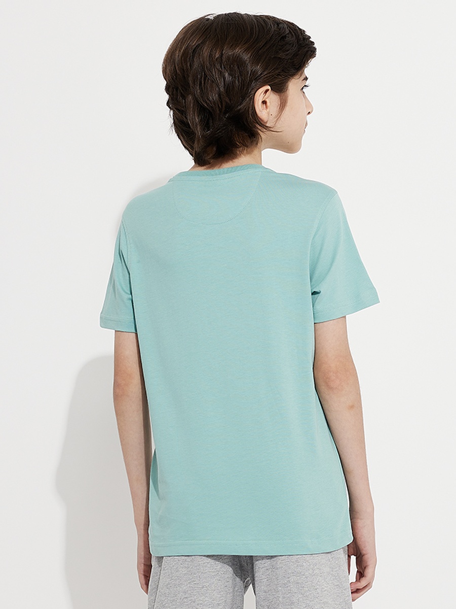Boys Regular Fit Logo Print T-Shirt
