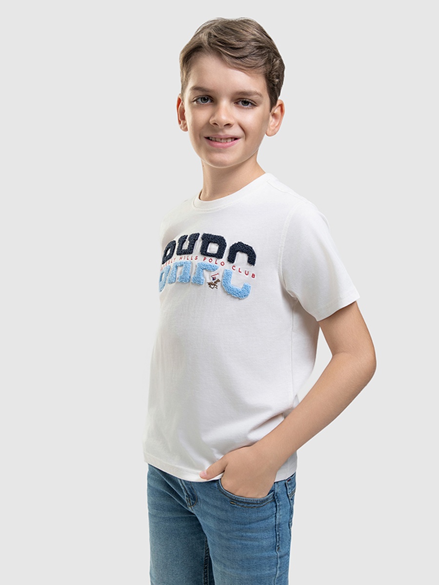Boys Regular Fit Applique Detail T-Shirt