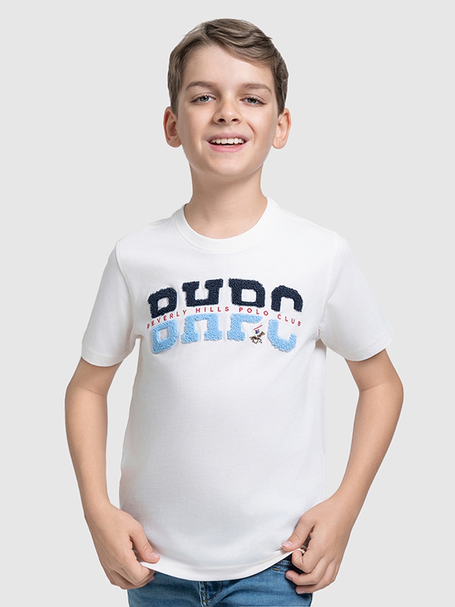 Boys Regular Fit Applique Detail T-Shirt