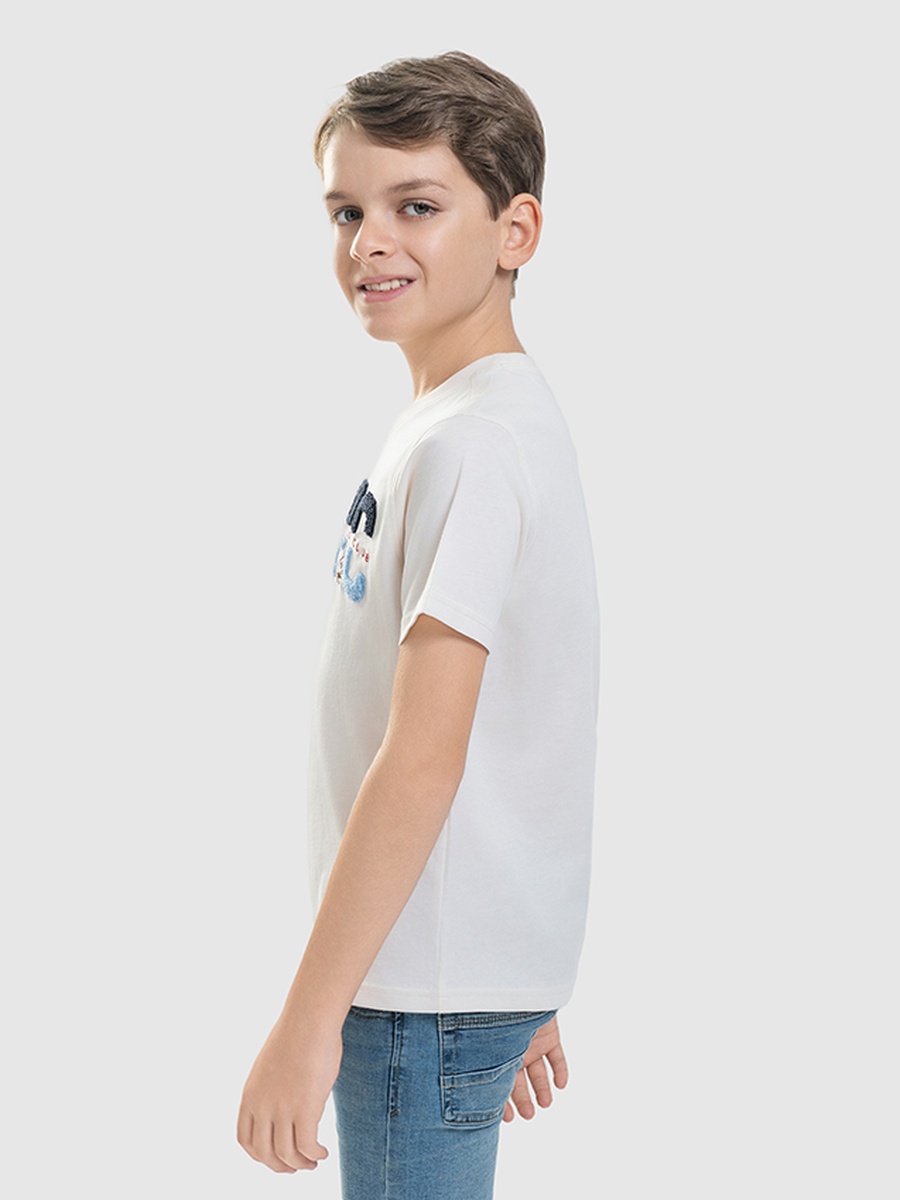 Boys Regular Fit Applique Detail T-Shirt