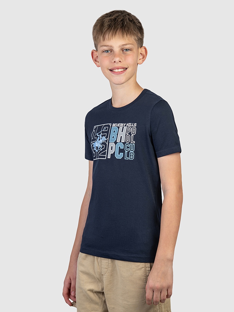Boys Regular Fit Logo Detail T-Shirt
