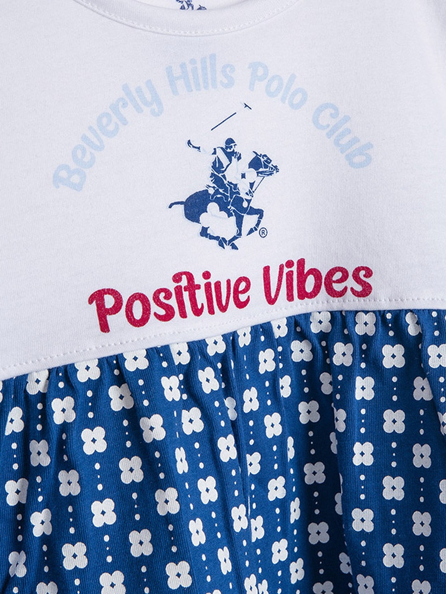 Girls Regular Fit Logo Print T-Shirt