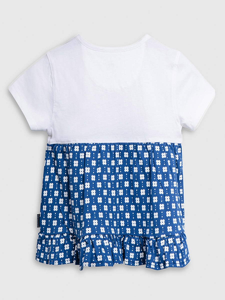 Girls Regular Fit Logo Print T-Shirt