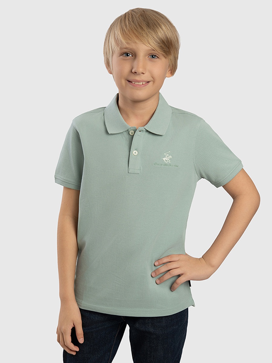 Boys Regular Fit Solid Polo T-Shirt