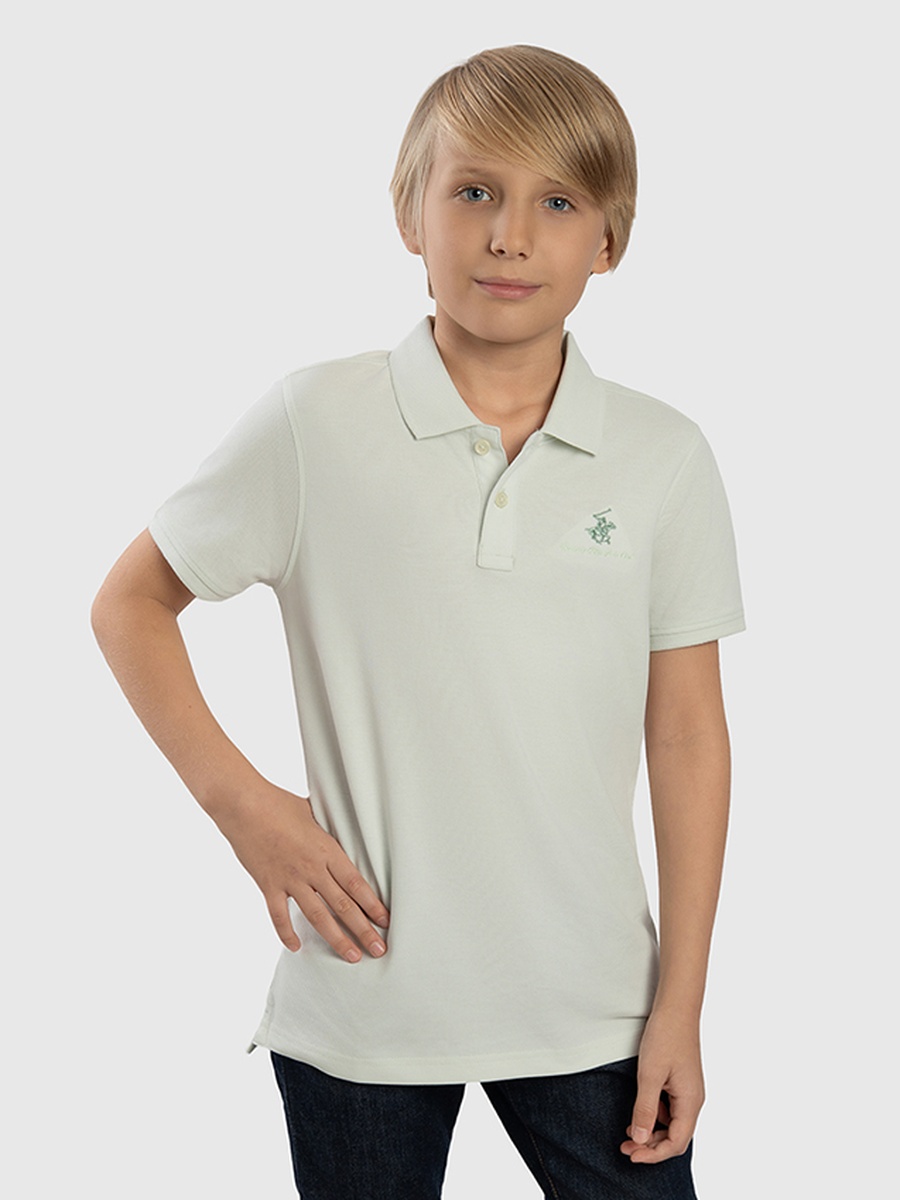 Boys Regular Fit Solid Polo T-Shirt