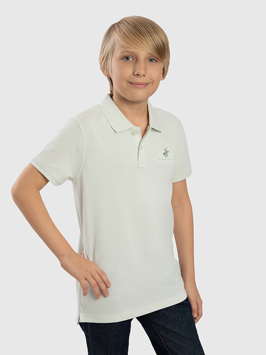 Boys Regular Fit Solid Polo T-Shirt