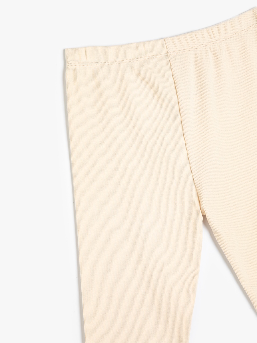 Solid Ribbed Leggings