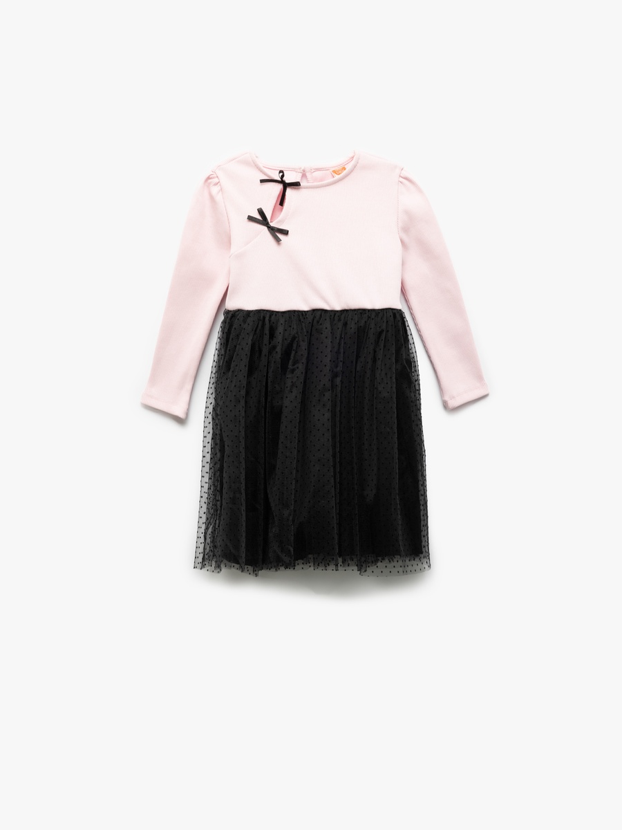 Bow Detail Long Sleeve Dress