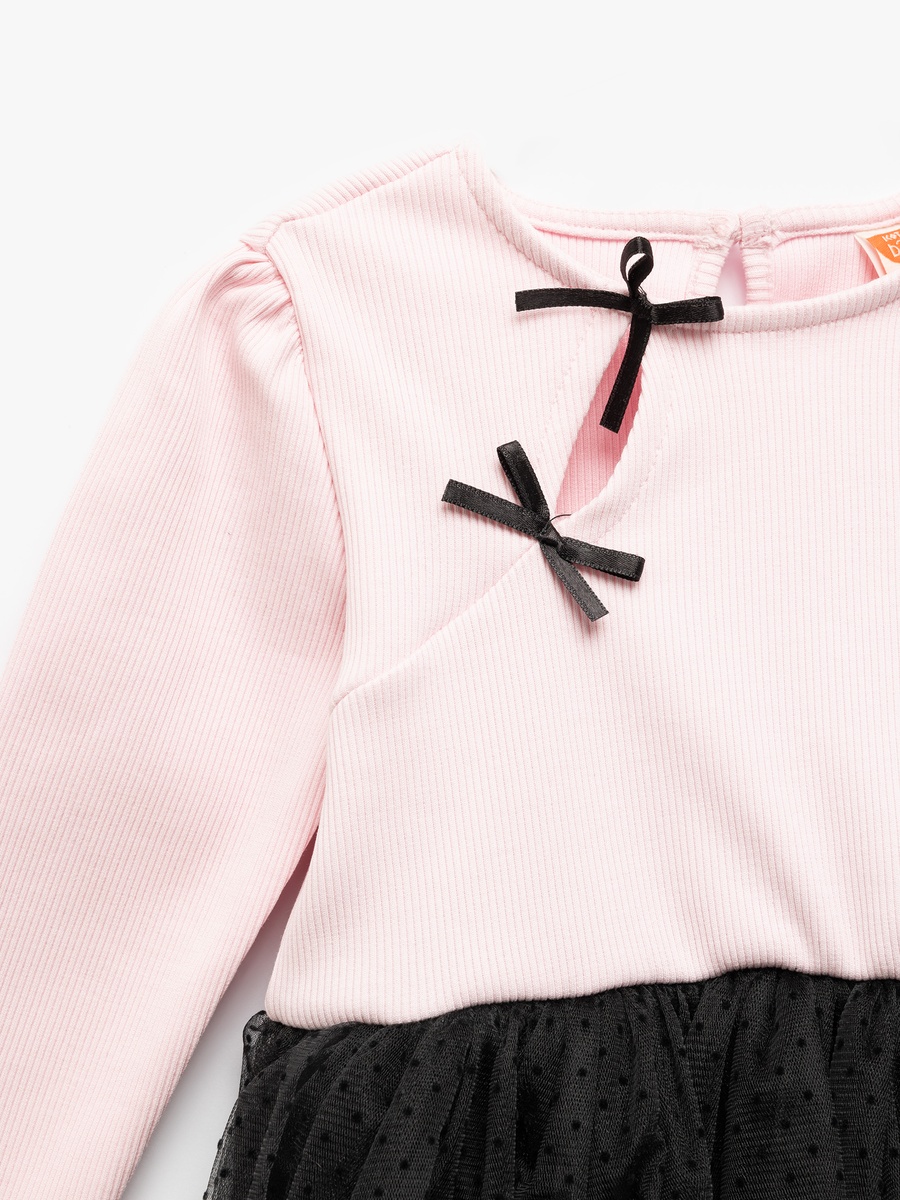 Bow Detail Long Sleeve Dress